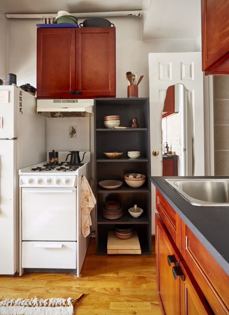 Bookshelf for kitchen deals storage